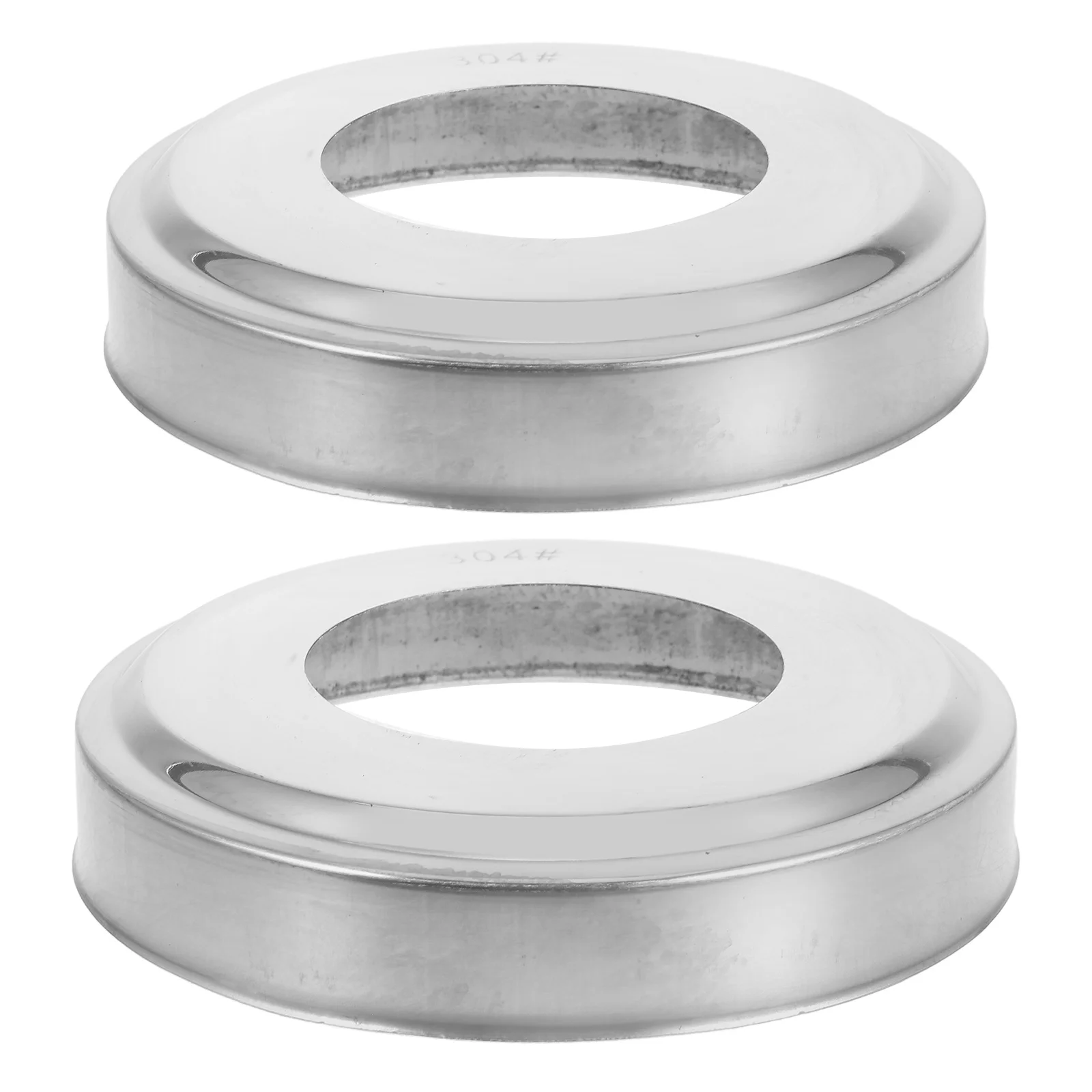 

2 Pcs Handrail Decorative Cover Pool Ladder Stainless Steel Rubber End Caps Inground Covers Accessories