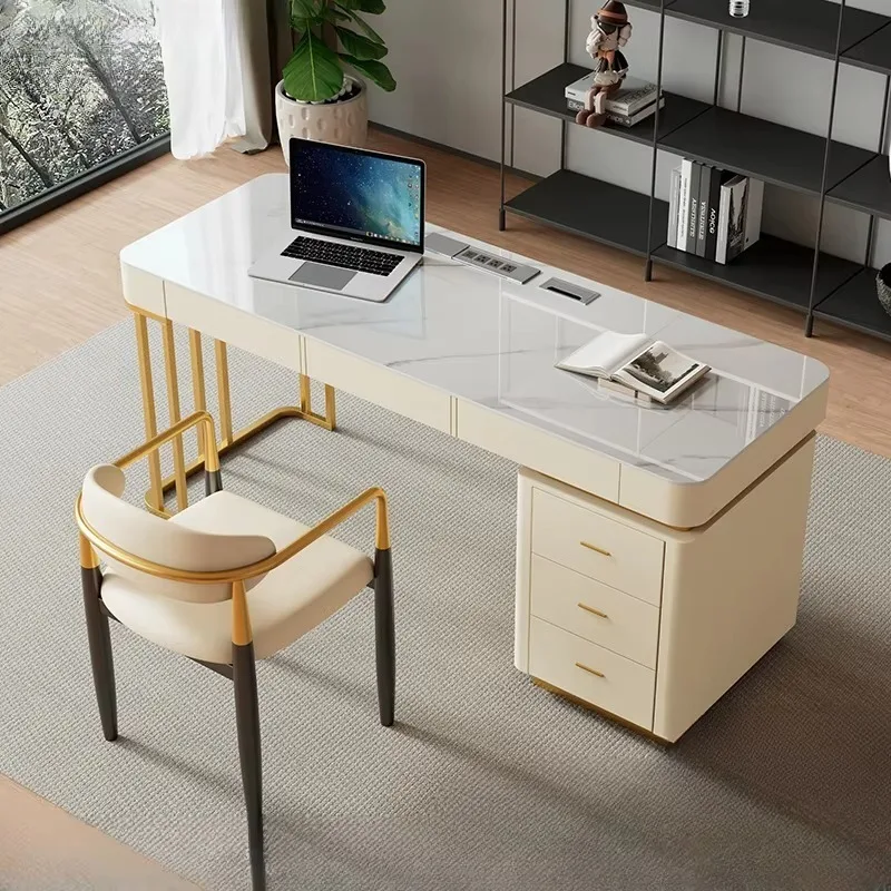 Vertical Conference Computer Desks Drawers Storage Executive Work Laptop Table Bedroom Cabinets Mesa Para Notebook Furniture