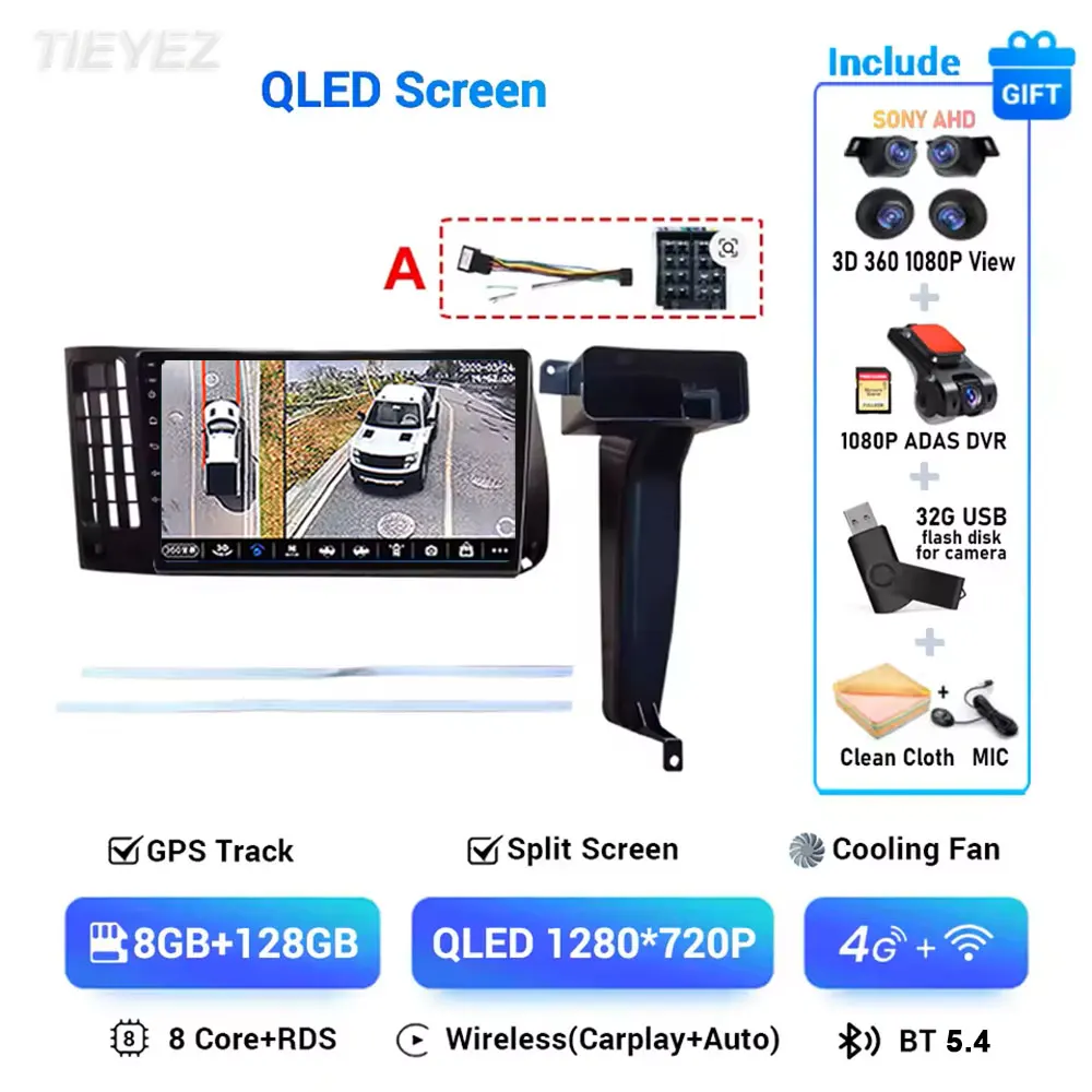 Android 15 voor VW Volkswagen Golf 3 1992-1993 2K Carplay autoradio multimediaspeler navigatie stereo GPS 4G WIFI BT DSP