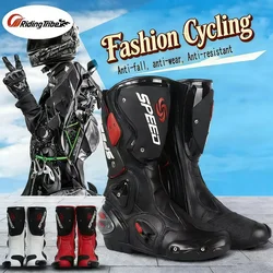 Riding Tribe Men Motorcycle Boots Moto ridding Racing Motocross Off-Road dirt bike Motorbike Motorcycles Shoes Botas Motor Boot