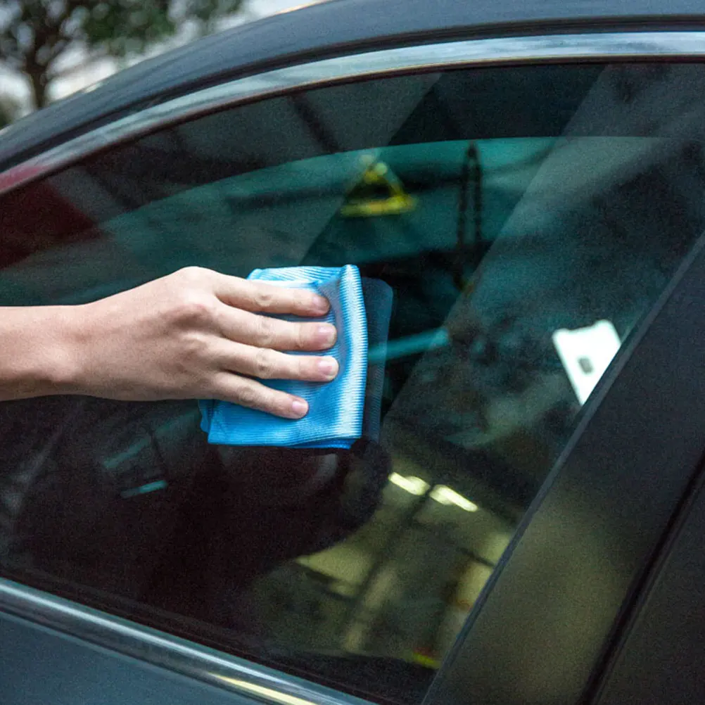 

3pcs Microfiber Cleaning Cloth Rag for Car Window Mirror Glasses Durable Lint Free Thin Supple Wash Home Use