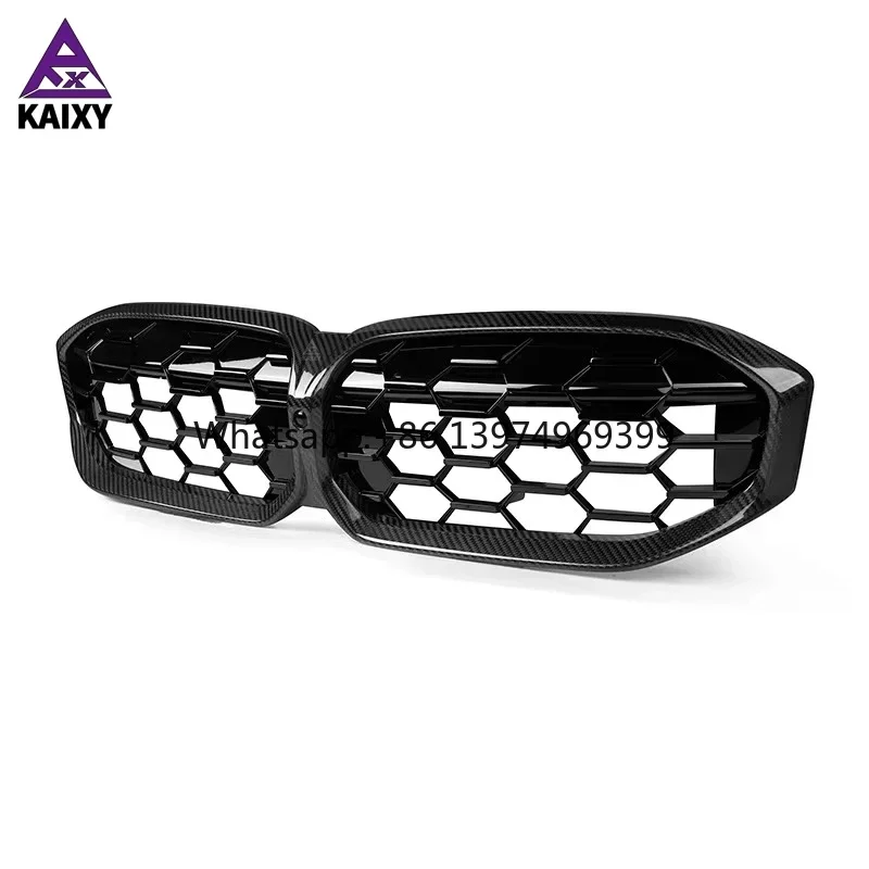 New G20  Diamond Style Front Bumper Mesh Grill for BMW 3 Series G20 G21 330i M340i Lci 2023-2025 Front Kidney Grille