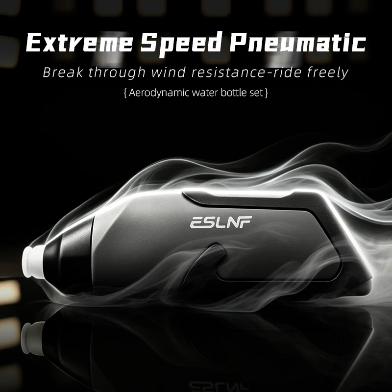 ESLNF Aerodynamic Bike Water Bottle Set 680ml Lightweight Road Bike Frame Down Tube Riding Water Bottle Squeeze To Drink Design