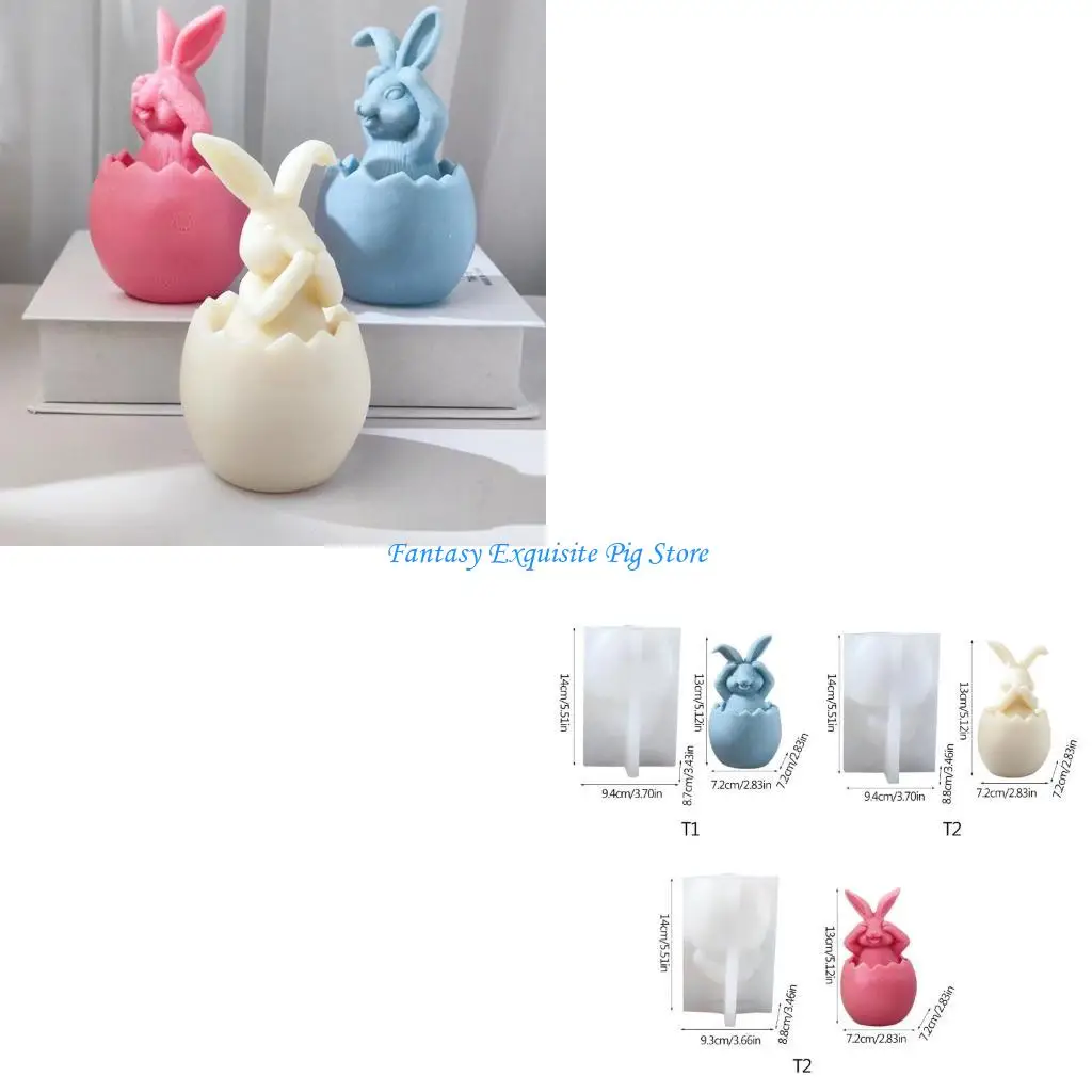 

Формы для свечей для изготовления свечей, силиконовая форма для кролика для ароматерапии, пластырь, форма для ушастого яйца,