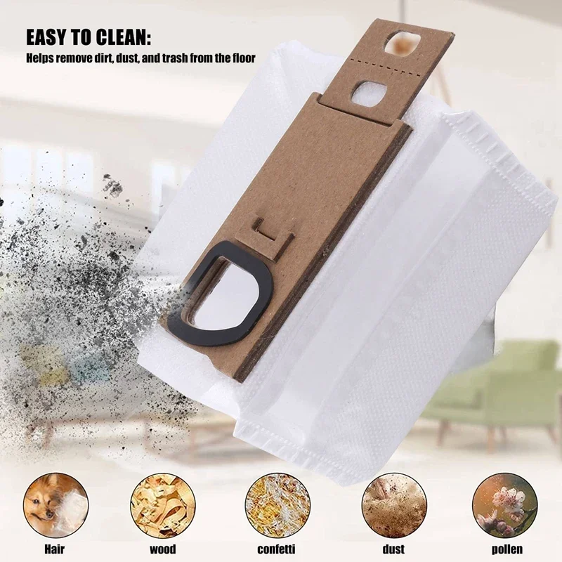 Dust Bag Original Roborock H7 H6 Vacuum Cleaner Non-woven Fabric Dust Bag Professional Replacement Accessories Parts