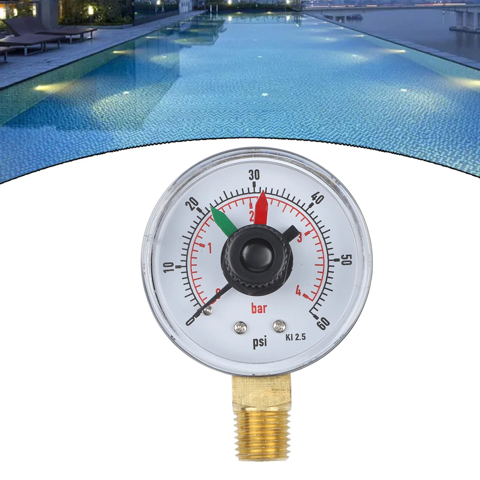 ECX271261 Replacement Pressure Gauge for Hayward Sand Filters Including S270T2 S244SV HCV20715 C12002 Starlight Compatibility