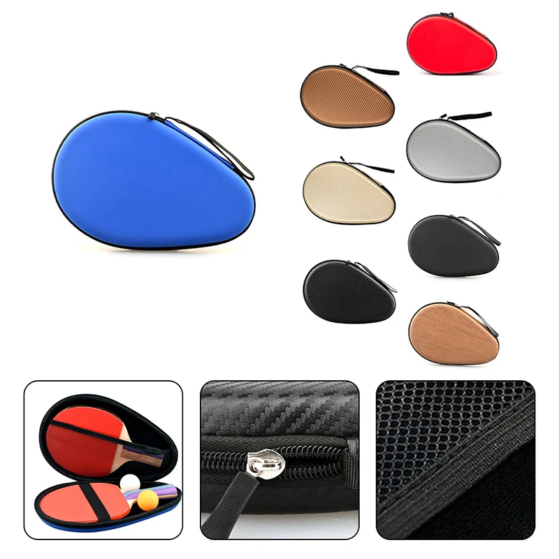 

1PC Table Tennis Racket Case Ping Pong Paddle Storage Bag EVA Hard Shell Drop-proof Table Tennis Bat Case