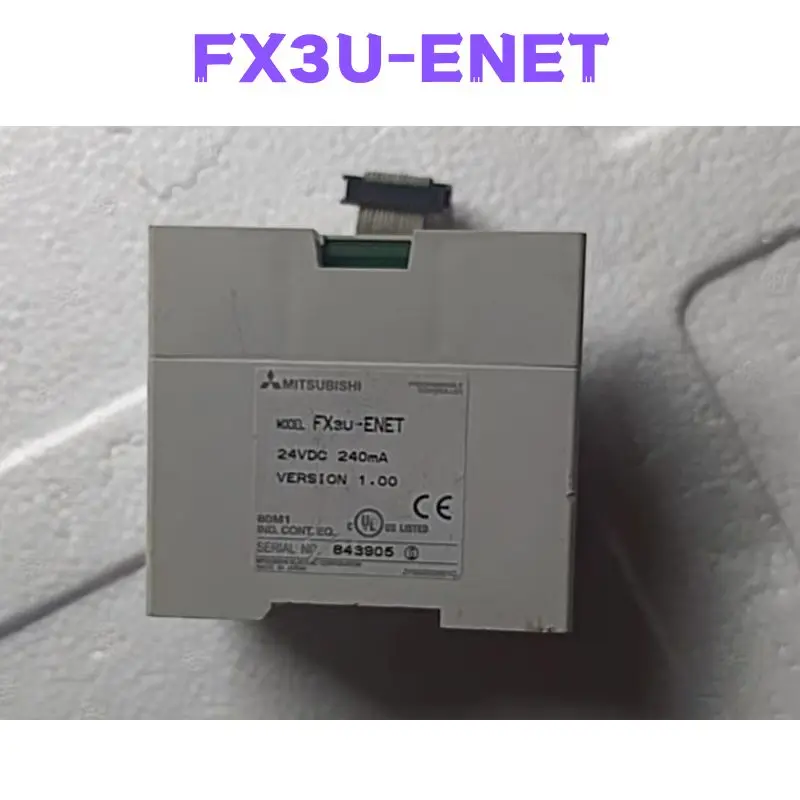 Used FX3U-ENET FX3U ENET Module Tested OK