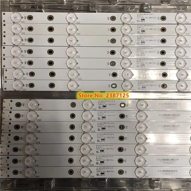 10set LED Strip For 55PUG6102/78 55PFF5701 55PUS6501 55PUS6561 55PUS6581 55PUS6101 55PUH6101 55PUS6401LB55072  01N31 01N32