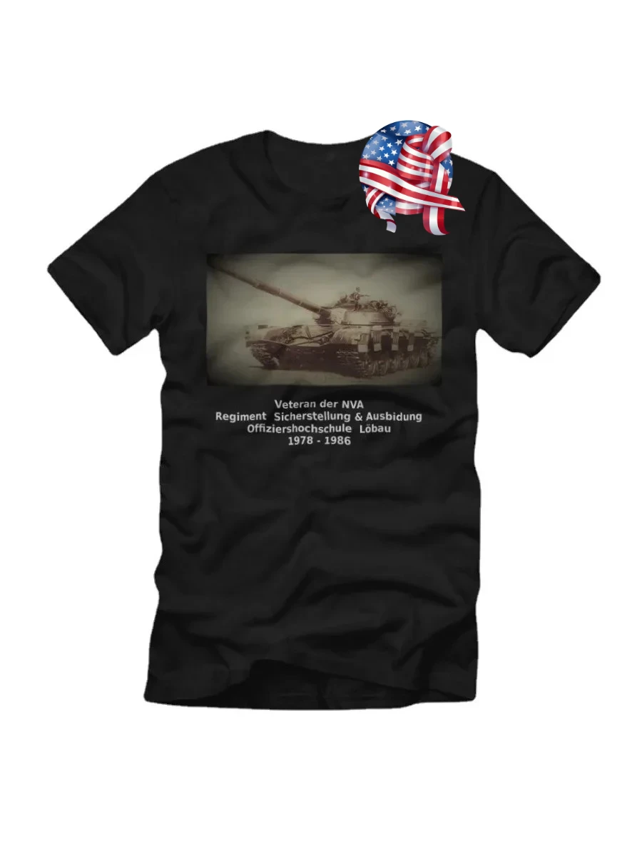 

Panzerkompanie Offiziershochschule Löbau NVA DDR T72 Panzer T-Shirt. Summer Cotton Short Sleeve O-Neck Mens T Shirt New S-3XL