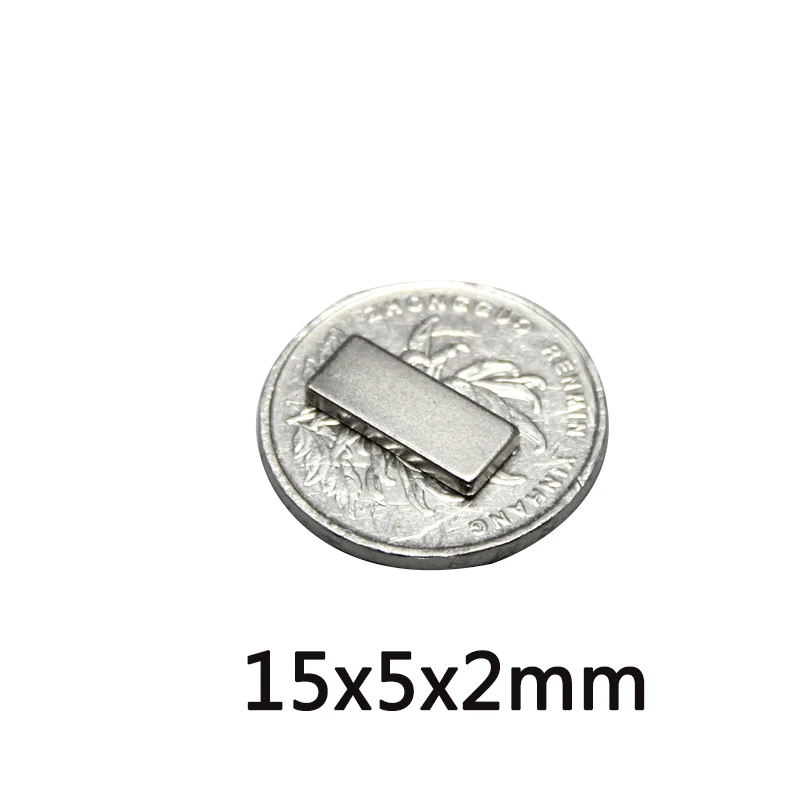 15x5x2 مغناطيس قوي 15mmX5mmx2mm كتلة Magneti 15x5x2mm للثلاجات المنزلية والمكاتب DIY 15*5*2