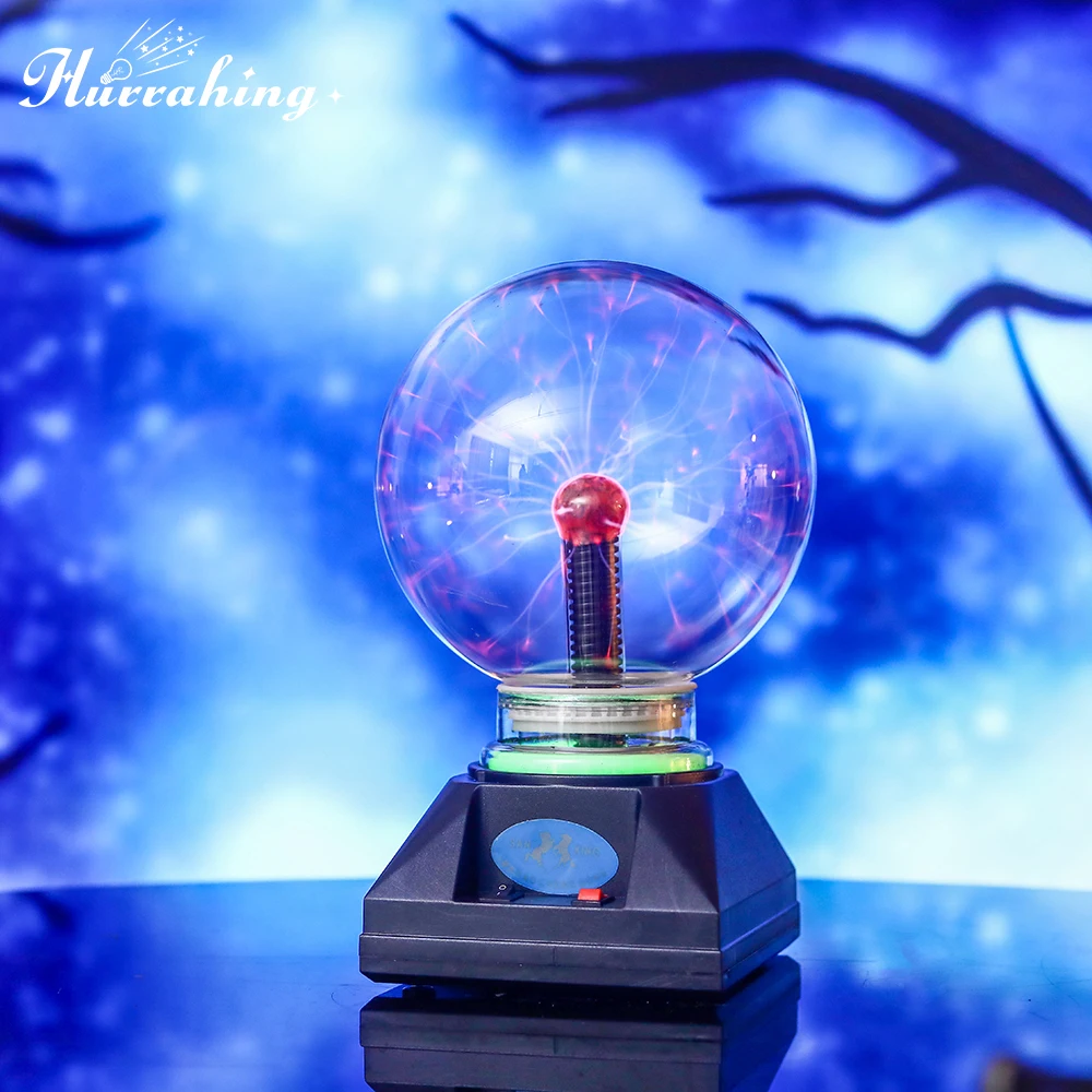 Music Box Plasma Ball Magic Light 4/5/6/8 pollici opzionale Crystal Plasma Atmosphere Touch Christmas Party Decoration Light