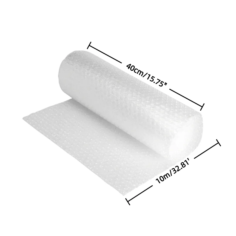 40cm x 10m 상업용 버블 랩 롤 최대 밀도 최고 보호 팔레트 포장 수출 물류 배송용