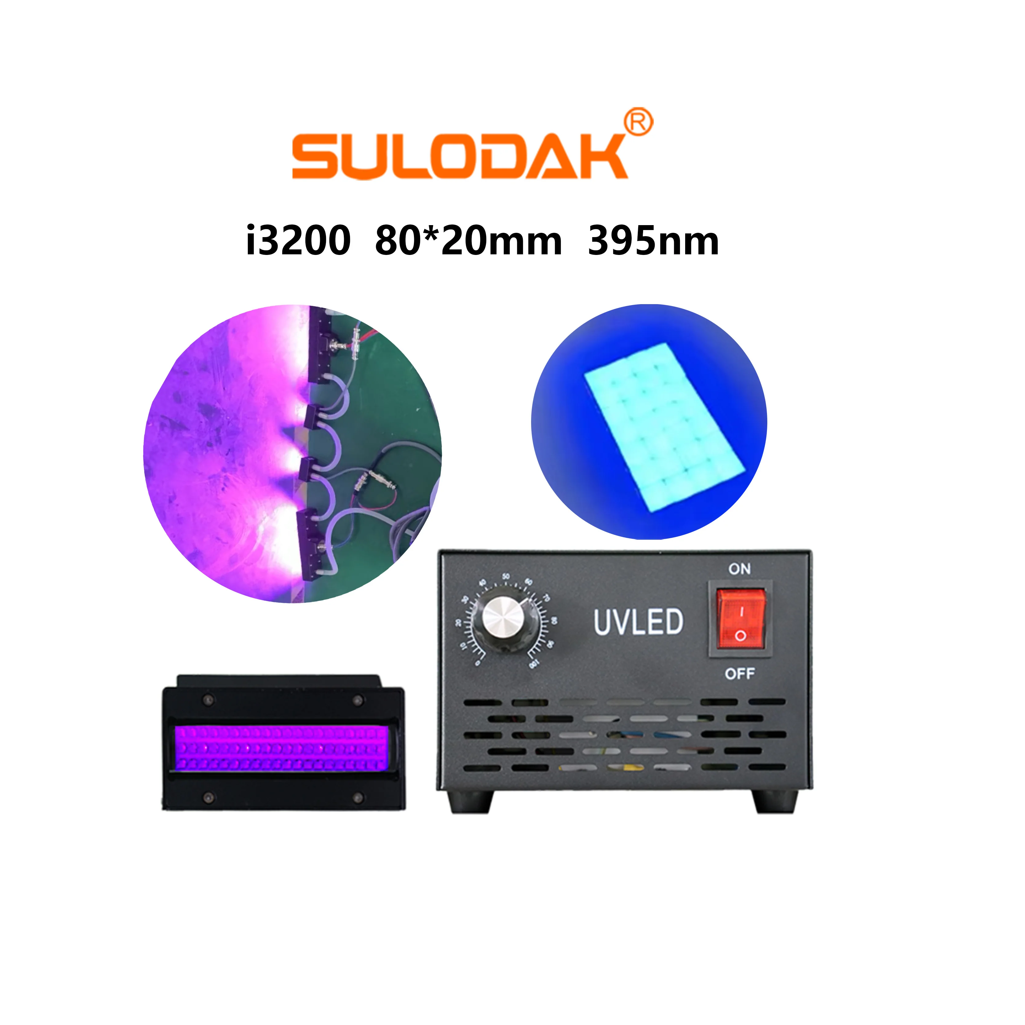 

High Intensity LED Curing System With Constant Current Source For Ricoh G5 G6 Inkjet Pre Curing And Digital Printing Drying