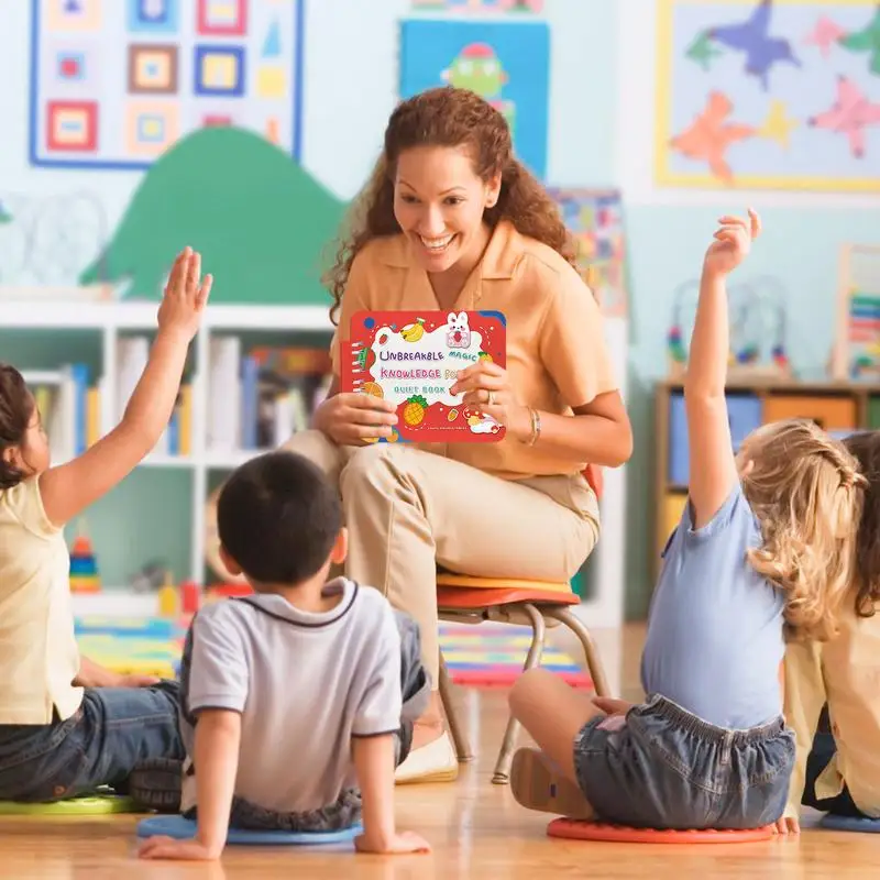 Libros sensoriales para niños pequeños, actividades de aprendizaje, 4 temas principales, libro ocupado, libro de juguete seguro, libro ocupado, juguetes educativos para edades tempranas