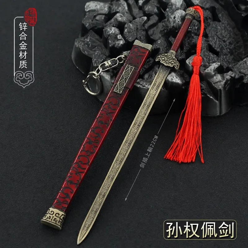 

1/6 Soldier Miniature Cold Weapons Sun Quan Sabre Model Toy Accessories Fit 12'' Action Figure Body In Stock