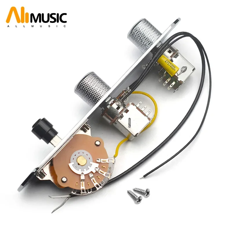 

Dual Coil Splitting Circuit for TL Style Guitar Push/Pull-250K Pots Vintage Prewired Control Plate Harness Guitar Parts
