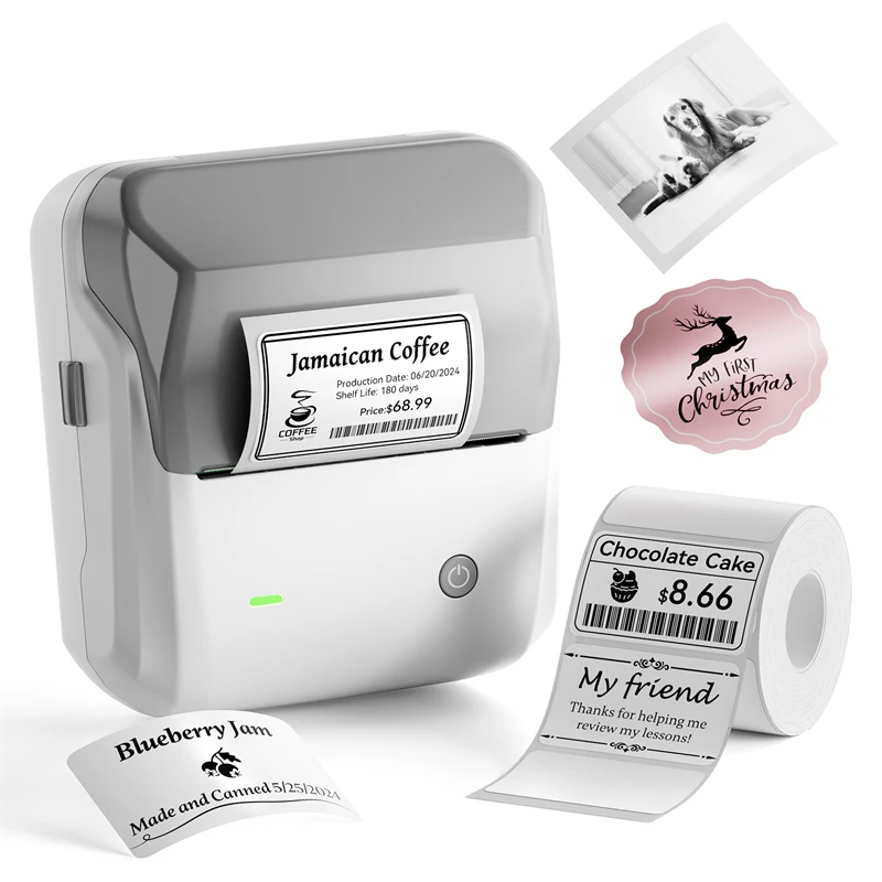 

NIIMBOT B31 Thermal Label Printer Print Width 20-77mm Wireless Barcode Sticker Maker Pocket Label Maker for Business