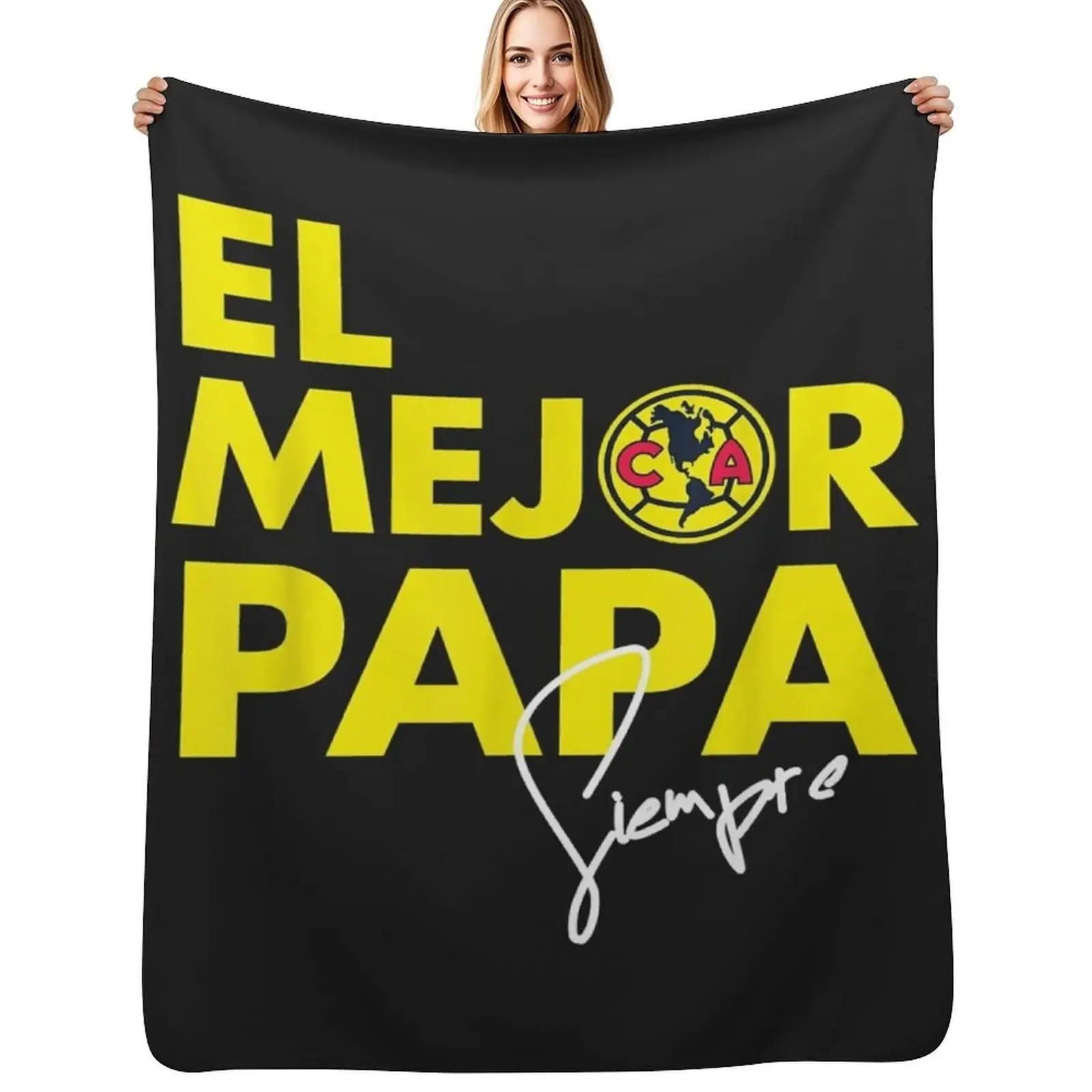 

Club America - El mejor Pap siempre Throw Blanket Luxury Brand Beach for winter Soft Beds Blanket