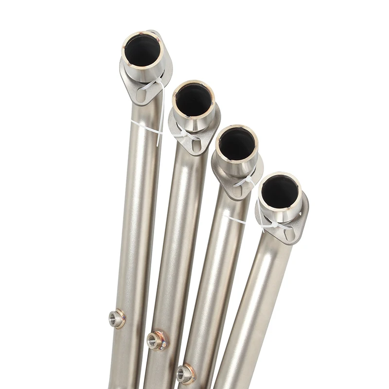 الانزلاق على ل QJMOTOR QJ800GS-G QJ 800 GS-G دراجة نارية العادم الهروب نظام الجبهة وصلة الأنابيب ربط الأصلي الخمار Motobike