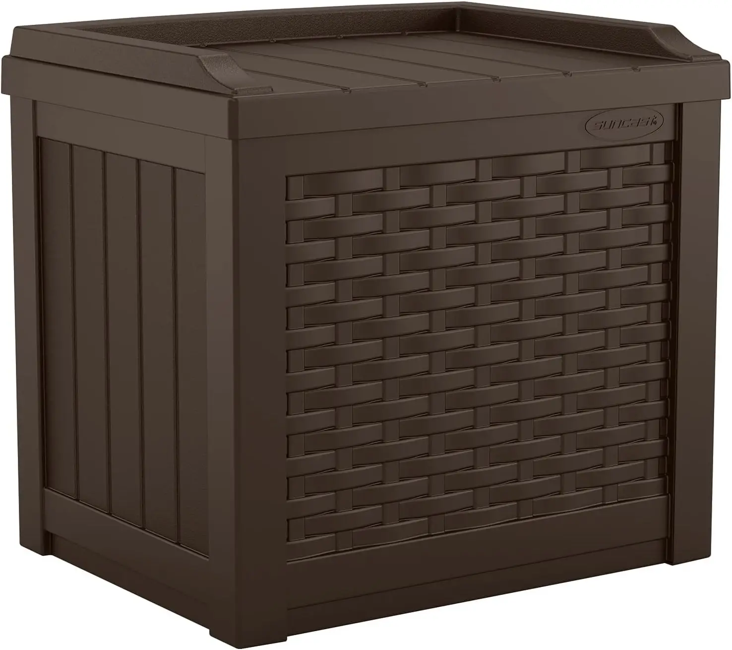 Outdoor Deck Box 22 Gallon Resin Storage Box with Seat for Patio Cushions, Pool Towels, Garden Tools view 4