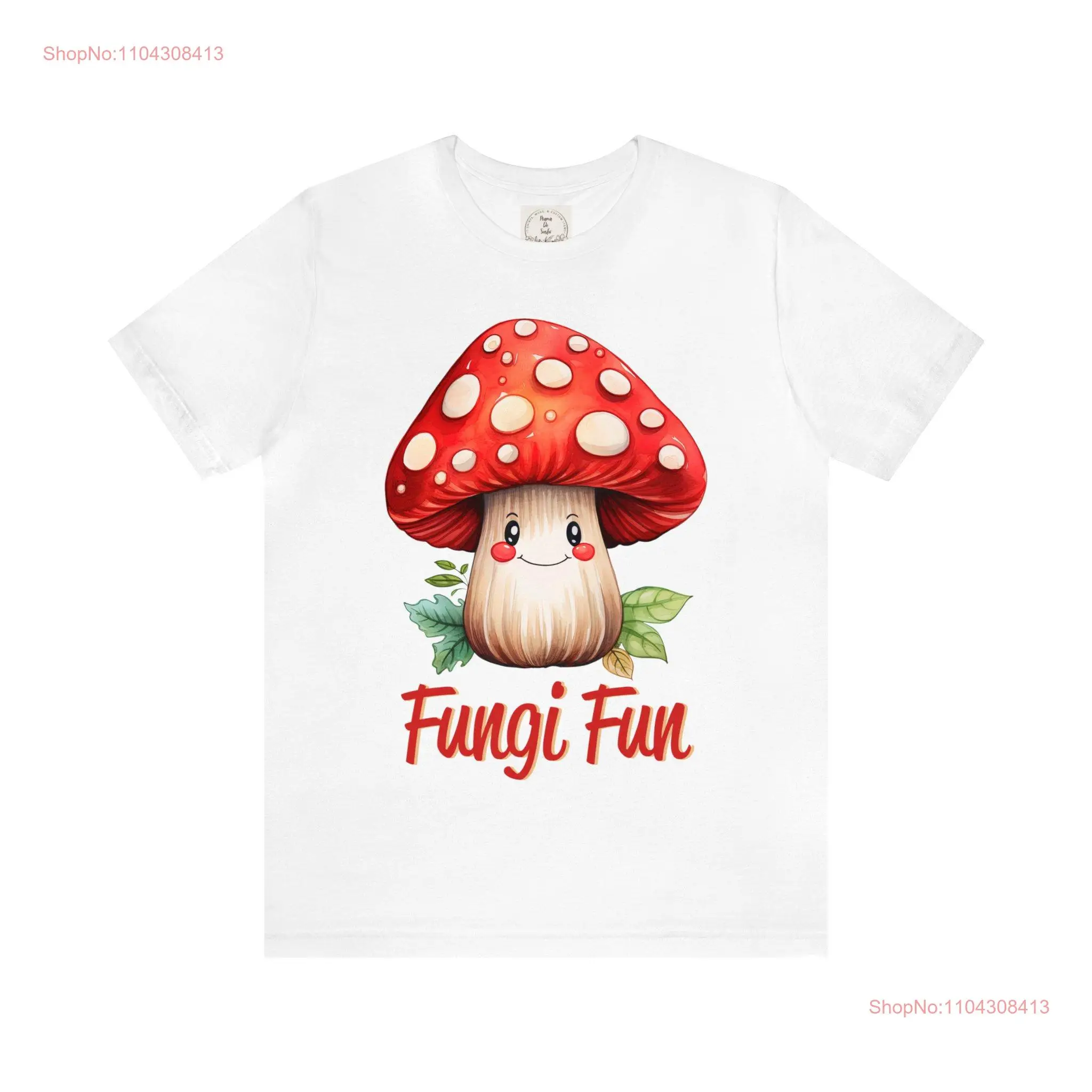 Fungi Fun Mushrooms Plants MamaDeSushi Jersey  T Shirt long or short sleeves