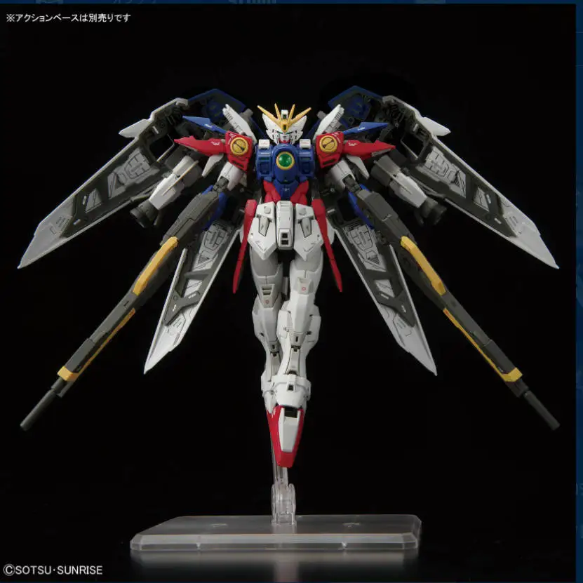 

Оригинальная модель Bandai Hobby RG 1/144 Wing Gundam Zero в сборе, экшн-фигурка, Коллекционная модель, украшение