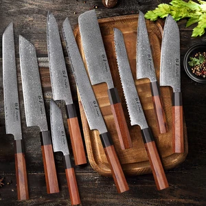 TURWHO Hand Forged Japanese Chef Knife Damascus Steel Kitchen Knives Santoku Sashimi Bread Utility Handmade Blade Cooking Tools 6 best sales damascus knife original - №6