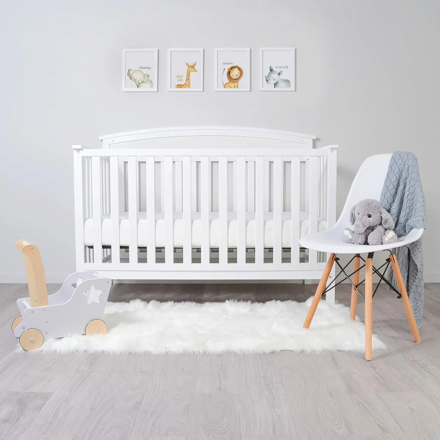 Premium Memory Foam Infant Crib Mattress and Toddler Bed Mattress with Waterproof Cover, Flip Dual Stage System, Made in The USA