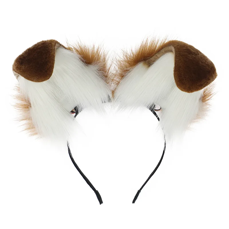 Rechargeable Electric Hairband with Moving Dog Ear for Girls Cosplay Props Headwear Gift for Carnival Halloween Masquerade Party