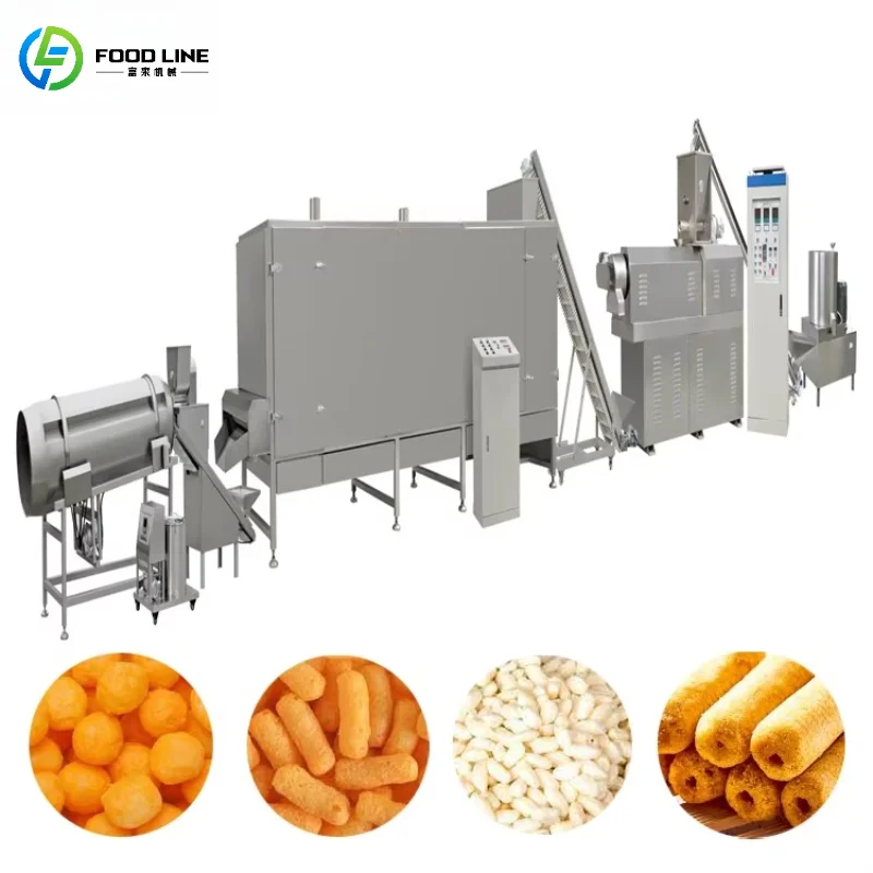 

Customized Heavy Duty Puffed Food Production Line Multi-Function Puffed Snack Production Line with Advanced Control System