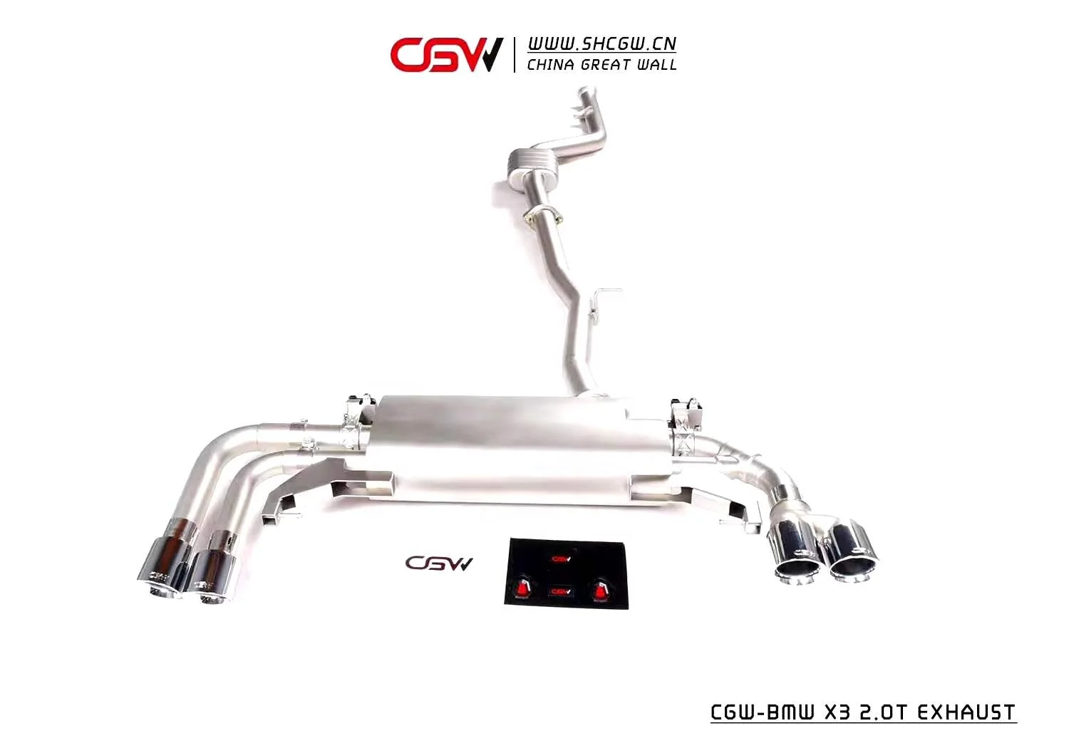 CGW Factory Price Automobile Active Sound Exhausts with Forged Carbon Fiber Tips for  X3 2.0T Muffler Catback