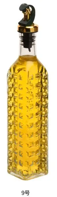 500ml Transparante Glazen Olijfoliefles Lekvrij Keuken Kruiden Sojasaus Azijn Drukklep Type Cruet Barbecue Fles