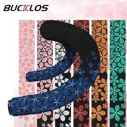 BUCKLOS Road Bicycle Handlebar Tape Flower Shock Absorption Bike Handles Bar Wrap Comefortable Waterproof Racing Bike Straps