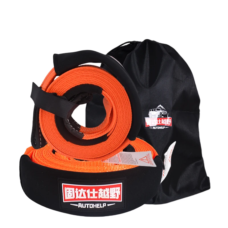 

Комплект для восстановления буксировочного ремня из полиэстера, высокопрочные буксирные тросы для гонок на автомобиле, буксировочный ремень для лебедки прицепа для грузовика, джипа, внедорожника, квадроцикла