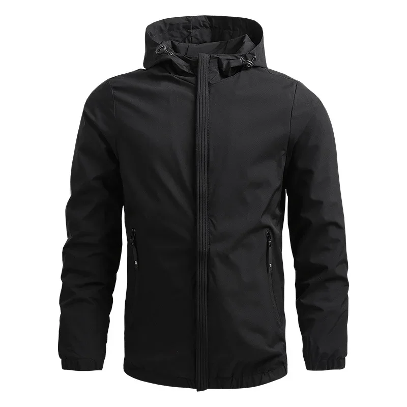 New Men's Jacket Outdoor Windproof, Waterproof, Wear-resistant Design Ultra-thin Breathable Windproof Jacket Simple Men's Jacket