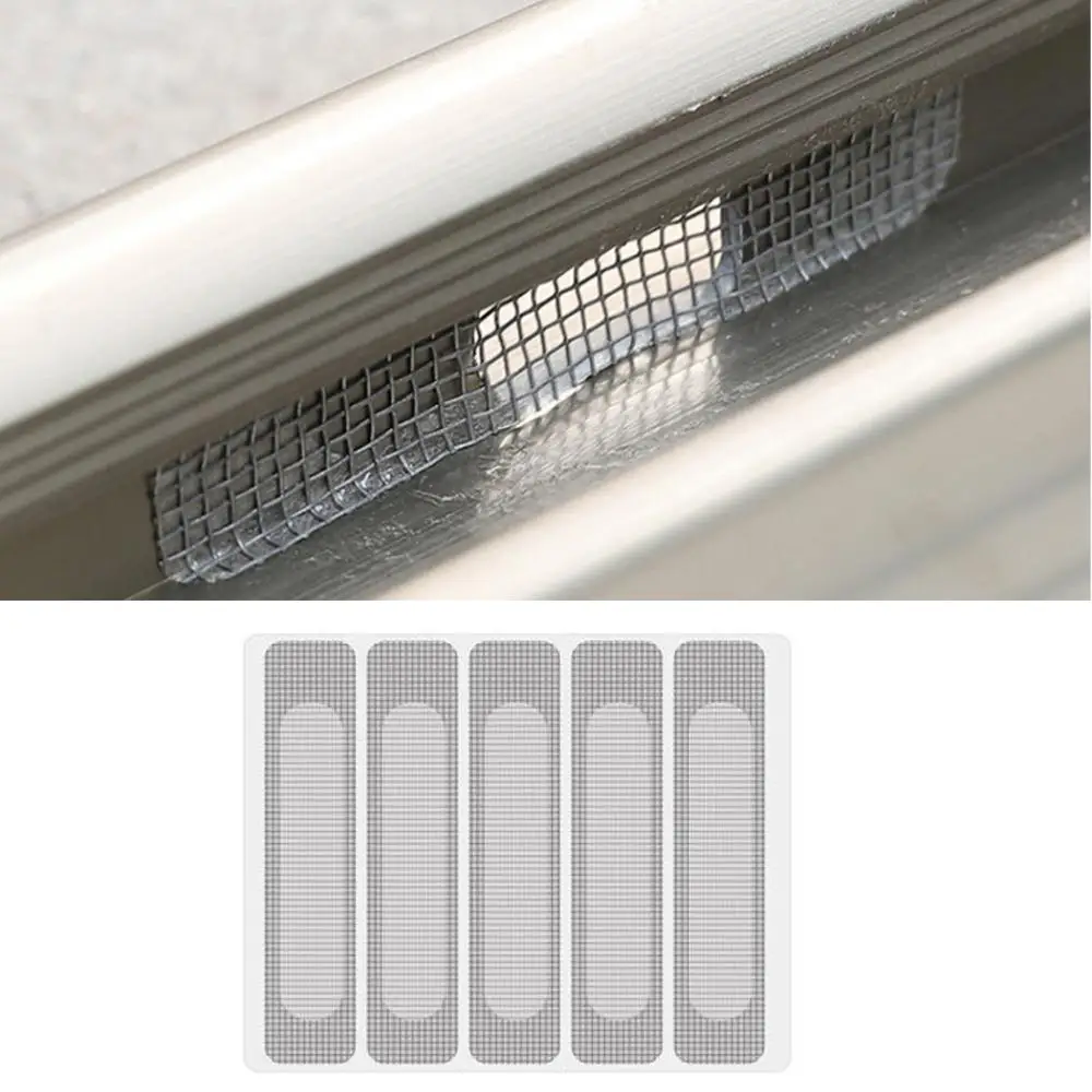 5PCS/Set New Invisible Repair Stickers Net Repair Tape Mosquito Screen Anti-insect Fly Bug Door Window Screens Patch Adhesive