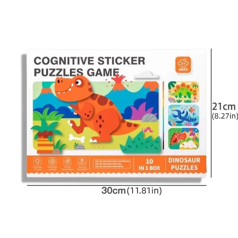 Lernspielzeug 3D Stereoskopischer Aufkleber Handgemacht Selbstklebend DIY Paste Material Kit Montessori Niedliche Tiere Aufkleberbuch