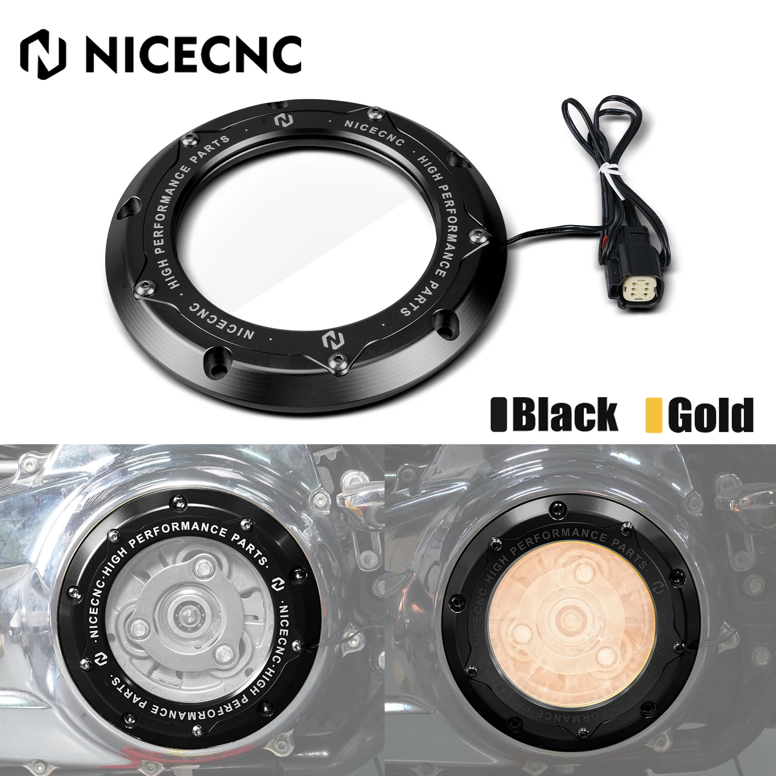 

For Harley Street Glide FLHX 2016-24 Derby Clutch Cover LED Strip Light Road Glide FLTRX Road King FLHR CVO Road Glide FLTRXSE