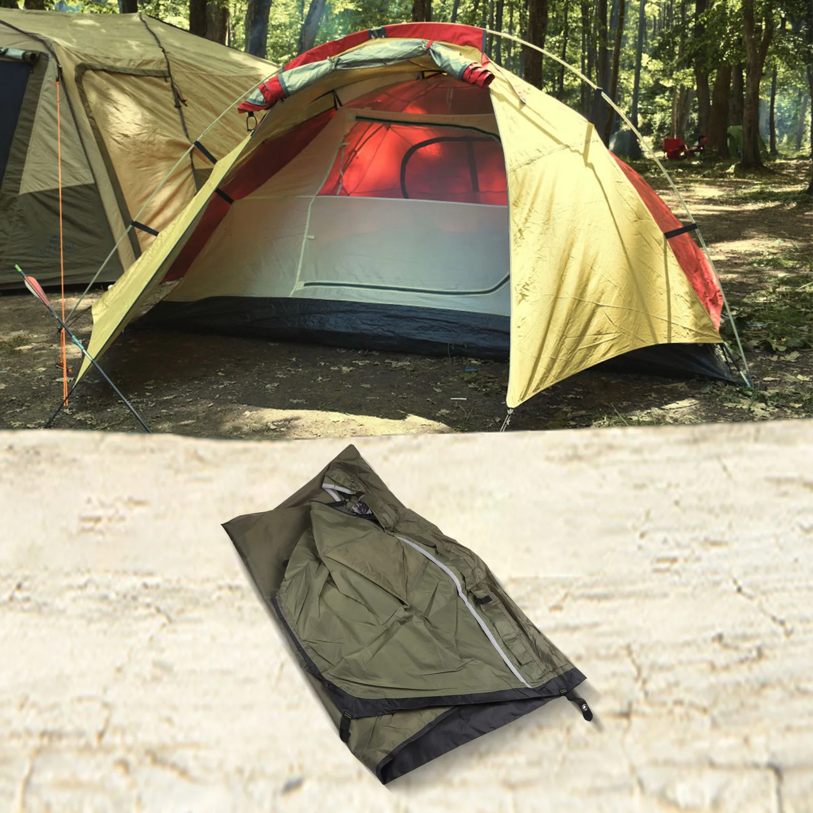 خيمة الظهر للمغامرات الخارجية، تصميم خفيف الوزن ومدمج مع ميزات مقاومة للماء للاستخدام الشخصي #3