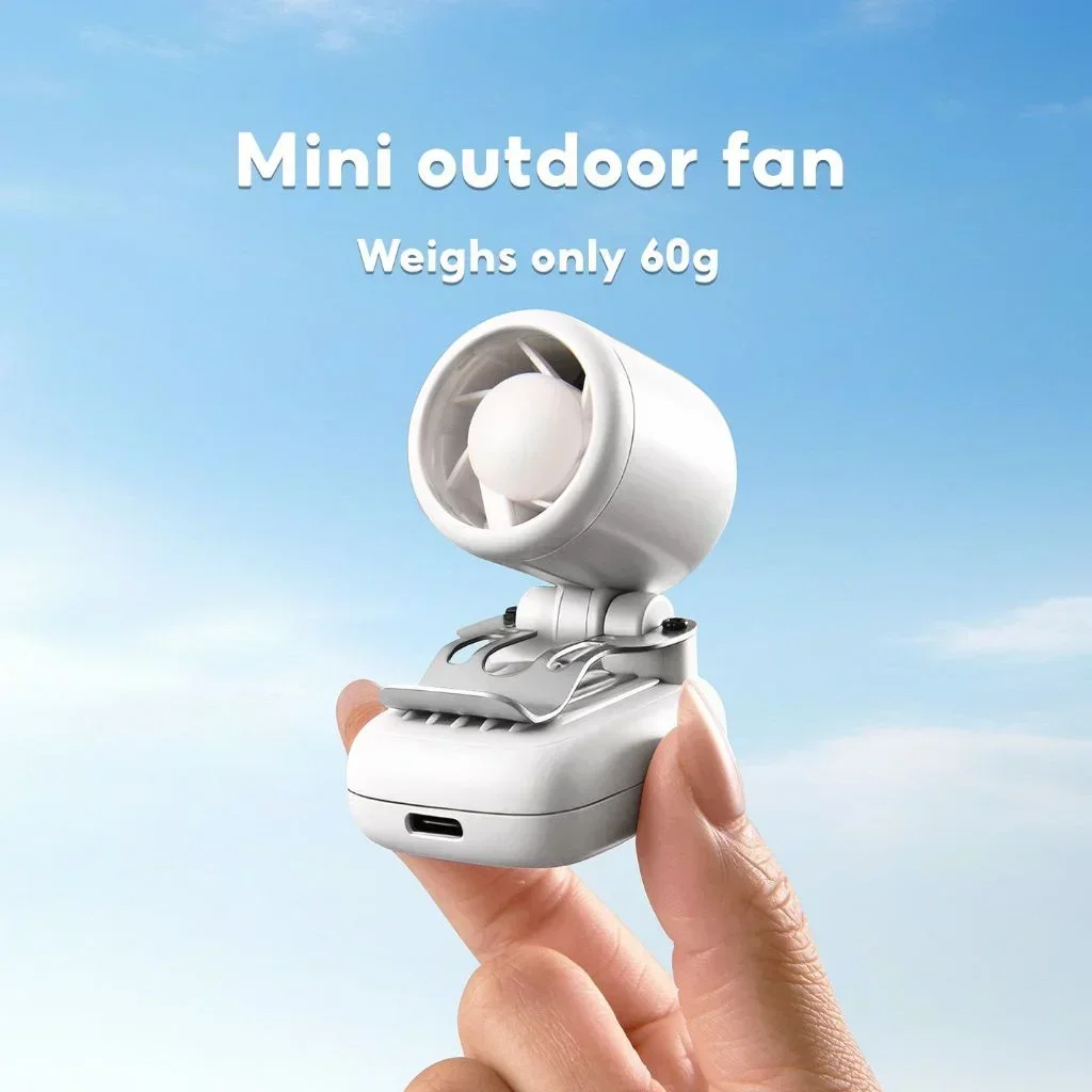 Tragbarer Clip-on Ventilator Für Kappen Akku Betrieb Leise_voghion.com