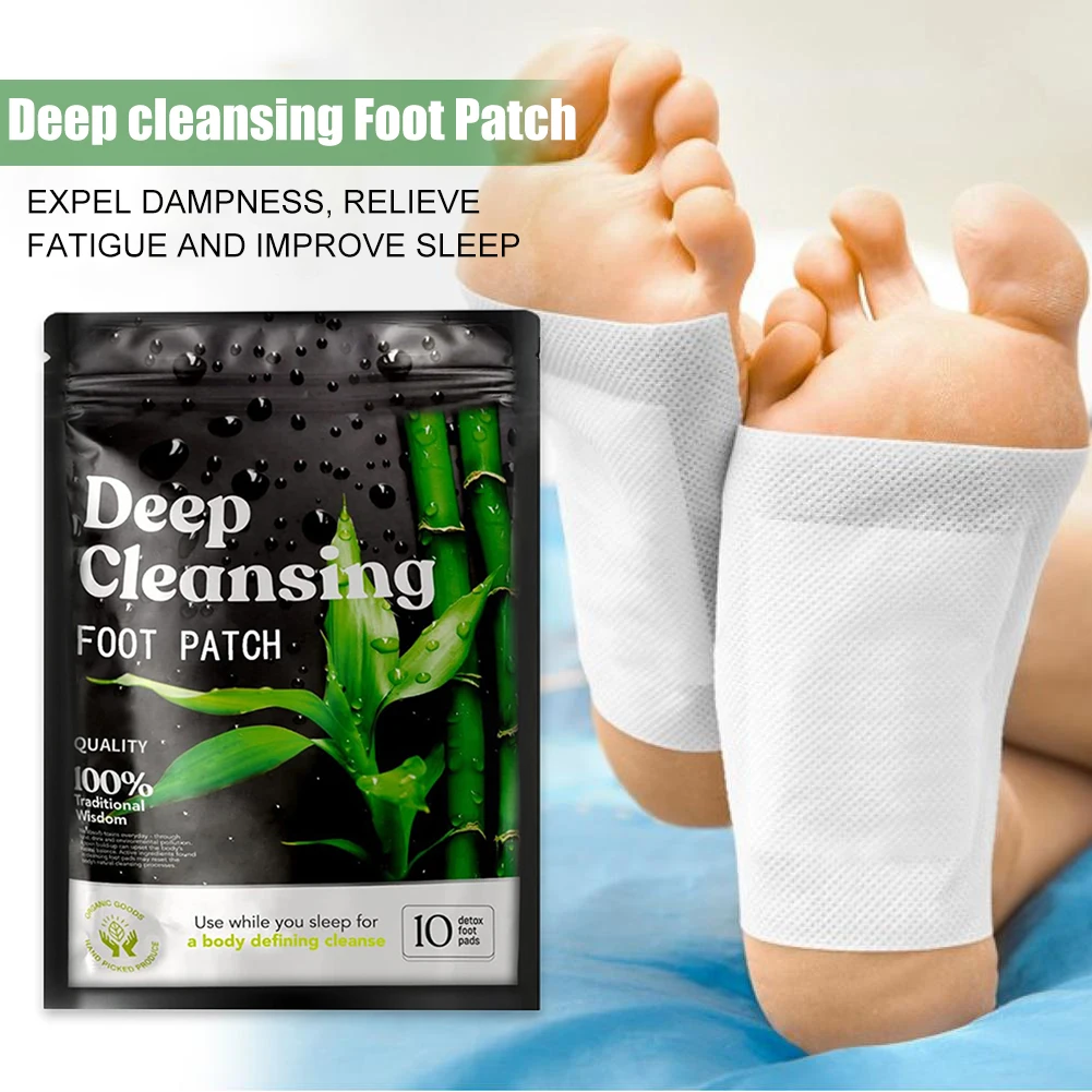 10-200pcs Detox Foot Patches Stress Relief Feet Deep Sleep Detox Sticker Foot Skin Toxins Detoxification Cleaning Foot Care Pad