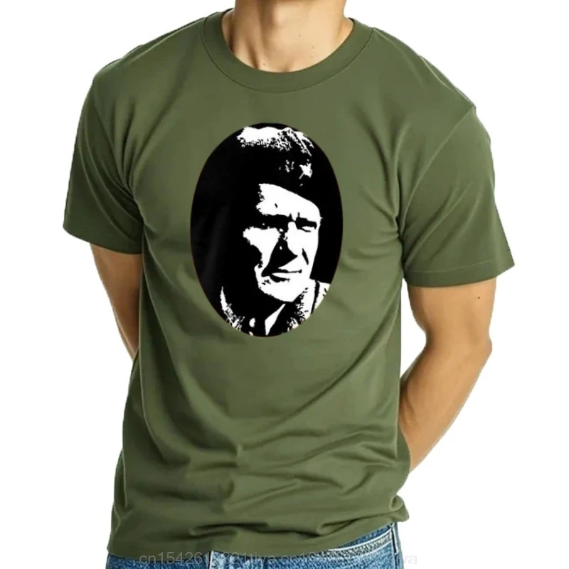 100% Baumwolle O-Ausschnitt Männer T-Shirt individuell bedruckte T-Shirt Josip Broz Tito Yugoslavia Portret Frauen T-Shirt
