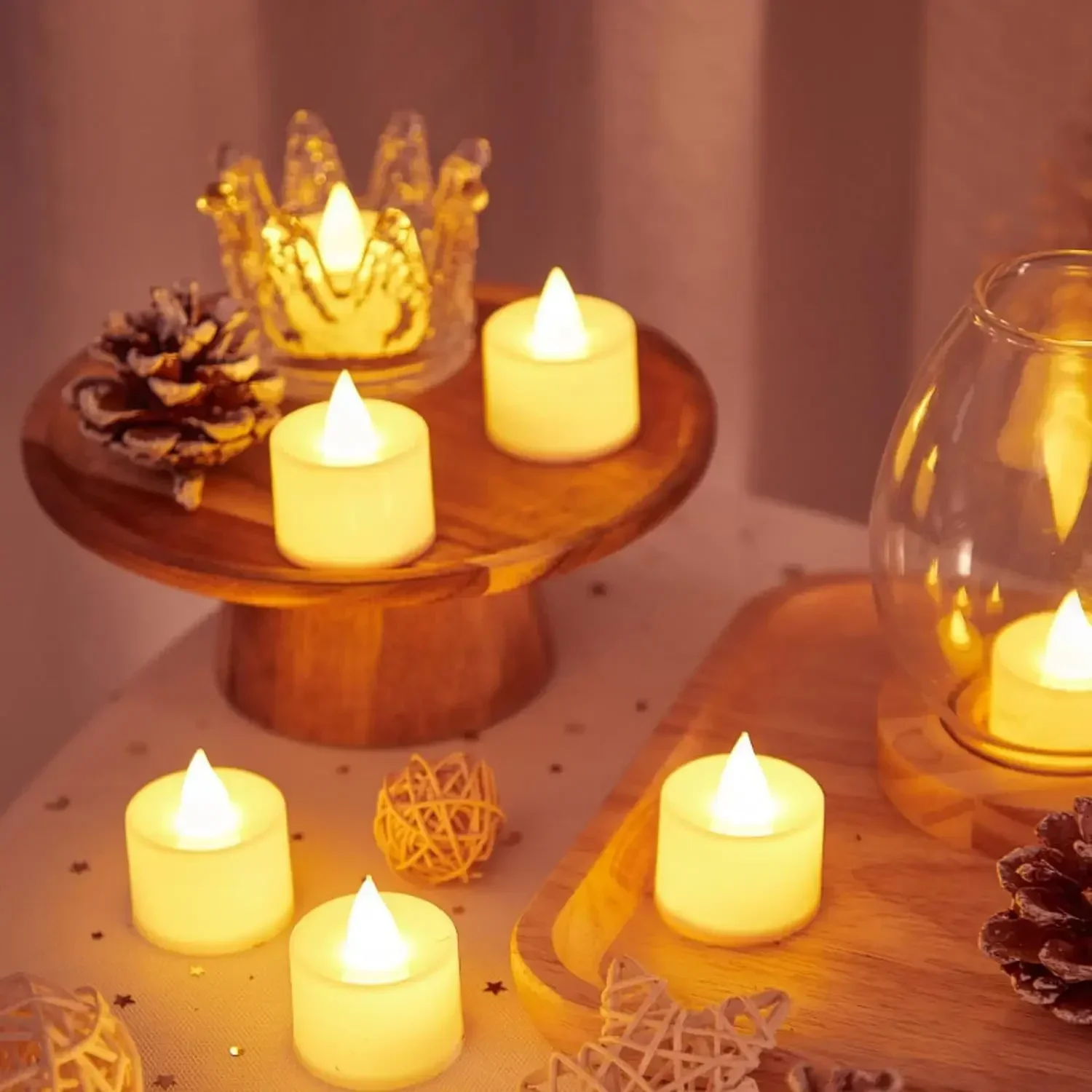 LED Tea Light Candles, Flameless Candles, Battery Electric Candles, Romantic Wedding Parties, Birthday Home Decorations