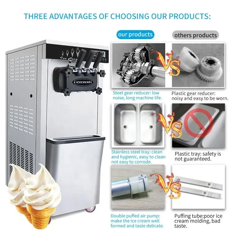 Factory outlet high quality commercial ice Cream Maker ice cream machine maquina de helados Factory price