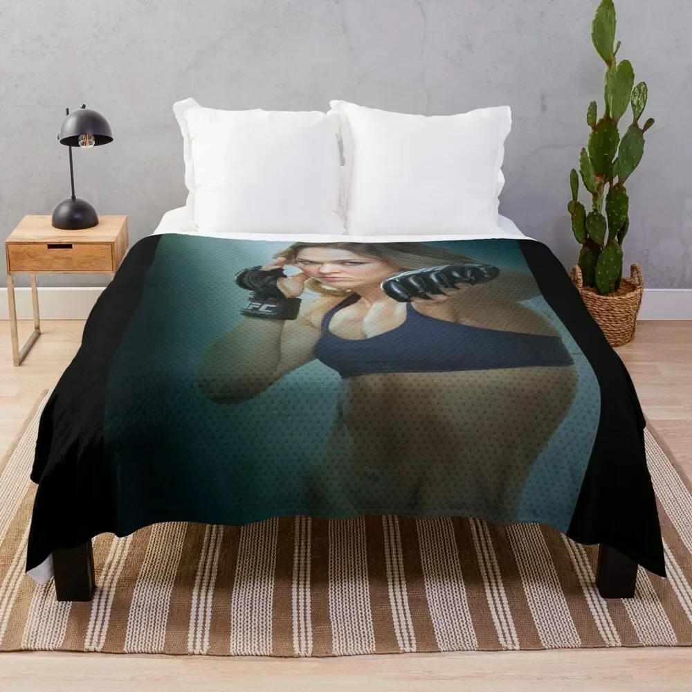 Ronda Rousey Throw Blanket Flannel Custom Blankets