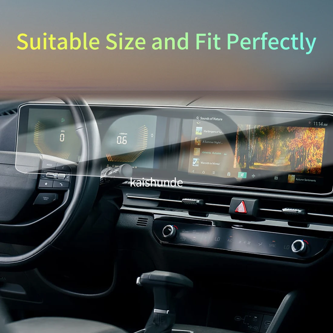 Car Stickers Meters Protector For 24 KIA Sportage Tempered Glass Protective Film Display Navigation Vehicle