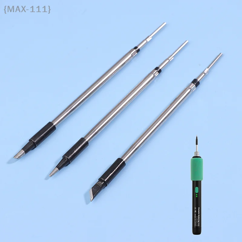 Mixed Soldering Tip Set for Ceramic Core - Assorted Knife, Chisel & Conical Tips, Fits Most Stations with Ceramic Heaters