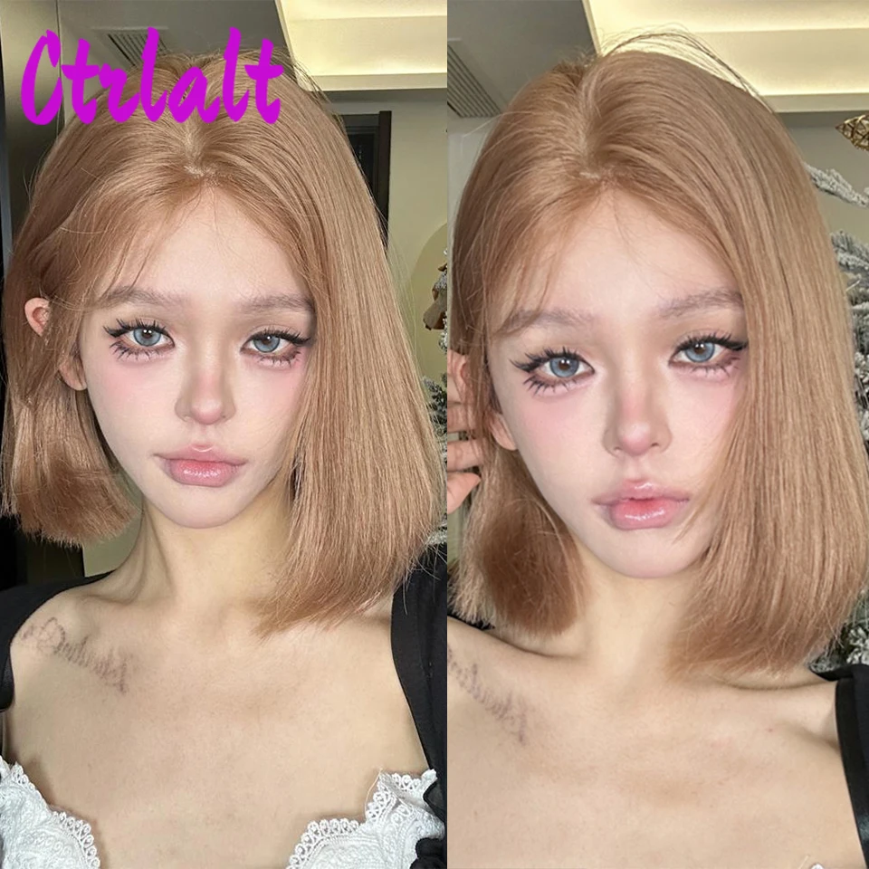 

Synthetic Wig with Bangs for Women Cosplay Halloween Party Lolita Use Wigs Straight Fake Hair Heat Resistant Party Wig