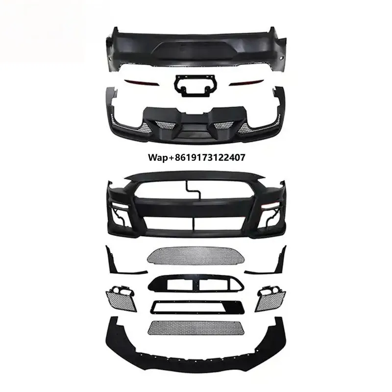 

Car Modified Bumper Body Kit for Upgrade to GT500 2018-2021 Front Bumper Rear Bumper Diffuser Body Kits